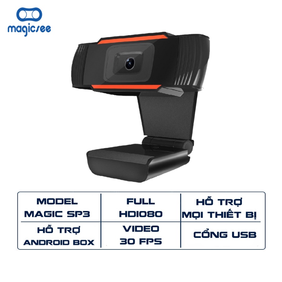 Webcam Magicsee SP3 Full HD1080 dành cho PC , Laptop , Android box ... Hỗ trợ học và làm việc online