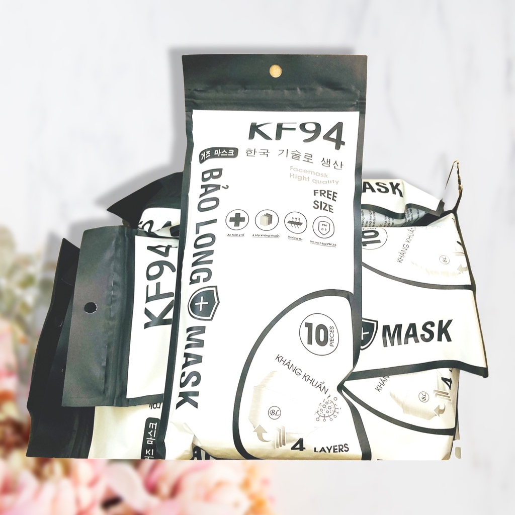 [CHÍNH HÃNG] Giá Sỉ - 300 cái Khẩu trang 4D KF94 , tiêu chuẩn Hàn quốc