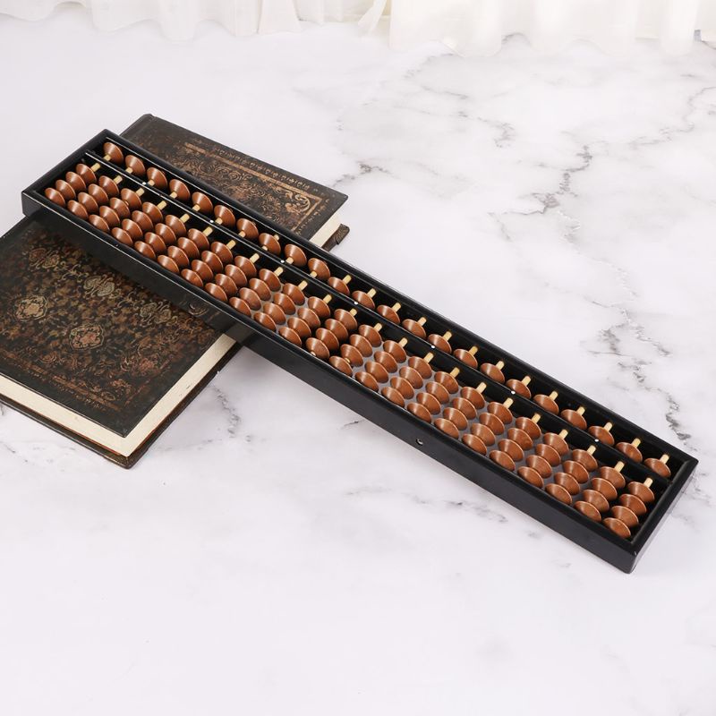 GODD  Portable Chinese 23 Digits Column Abacus Arithmetic Soroban Calculating Counting Math Learning Tool for Children