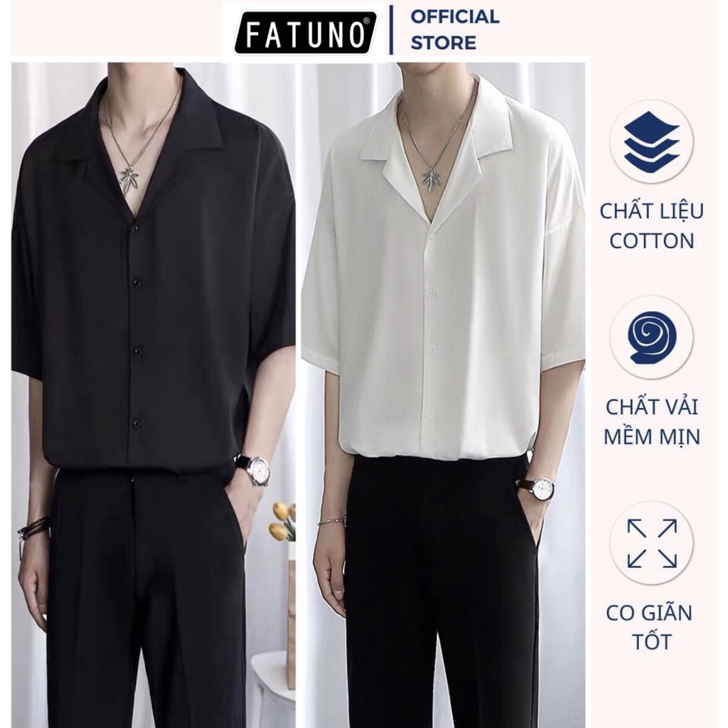 Áo sơ mi tay ngắn cổ vest nam nữ form rộng chất đẹp mềm mịn chống nhăn không bai xù