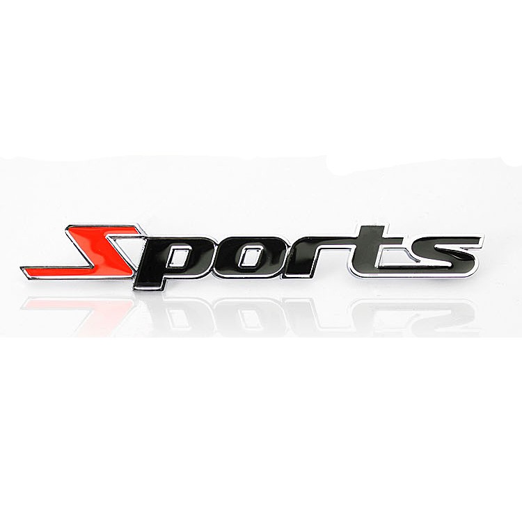 Logo kim loại chữ nổi SPORT