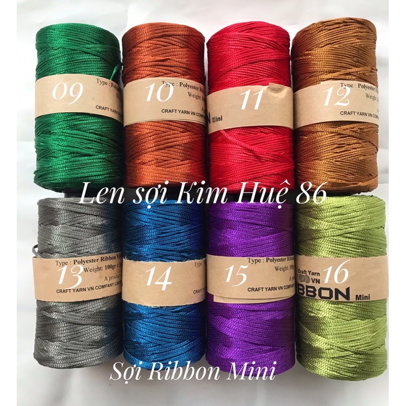 Sợi Ribbon mini ( bảng màu đầy đủ )