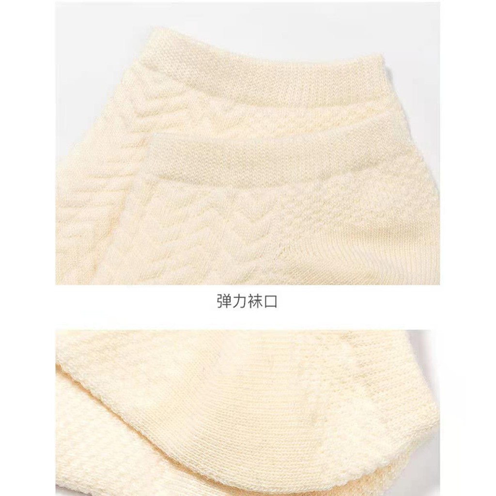 ❤️FREESHIP❤️ Tất - Vớ Nam Nữ Cotton Trơn Ulzzang Cổ Ngắn gân tăm Phong Cách Vintage Hàn Quốc