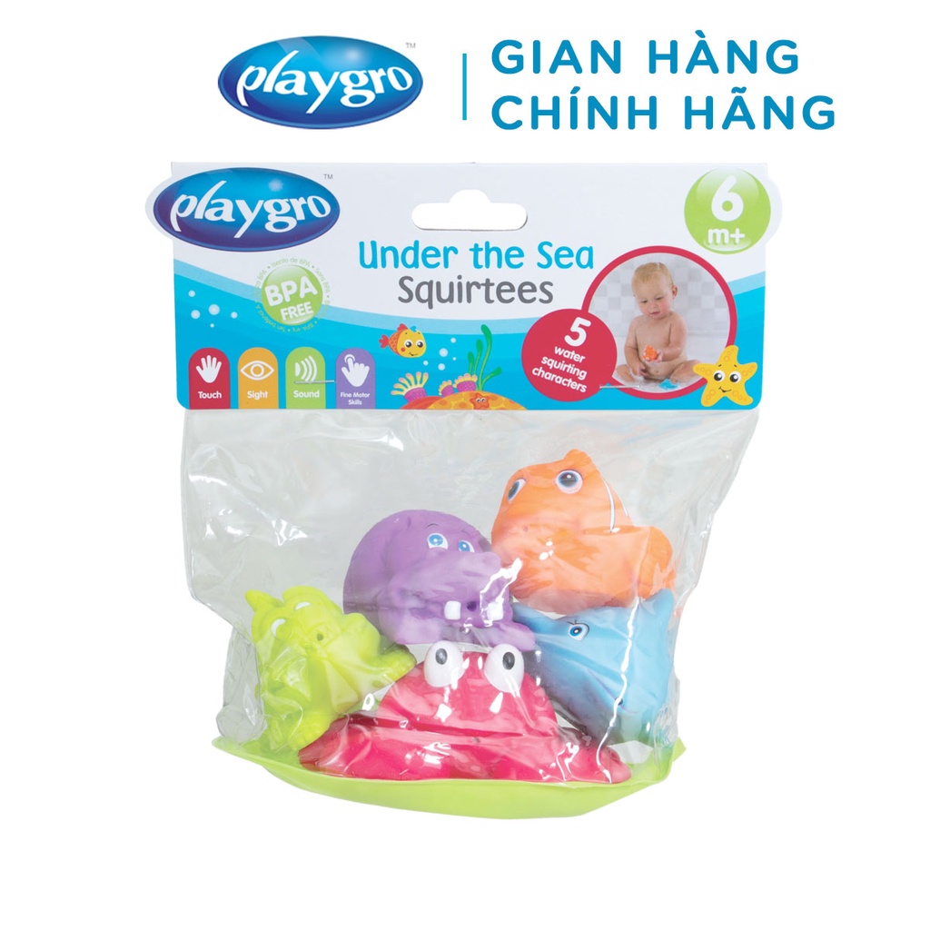 Đồ chơi tắm phun nước sinh vật biển Playgro, cho bé từ 6 tháng