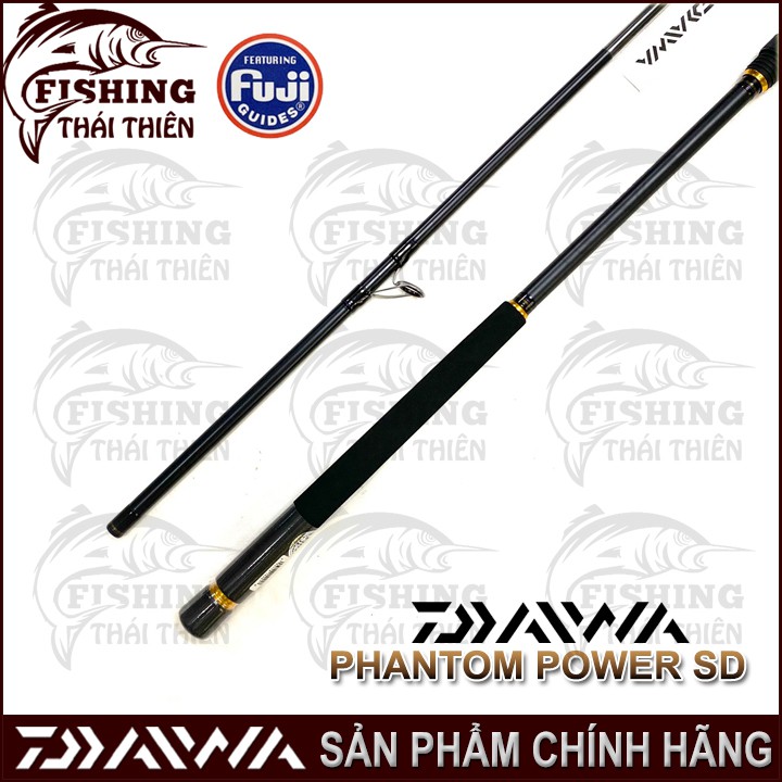 Cần câu cá Daiwa Phantom Power SD Cần 2 khúc máy đứng 2m13, 2m44, 2m74, 3m05 khoen Fuji Alconite