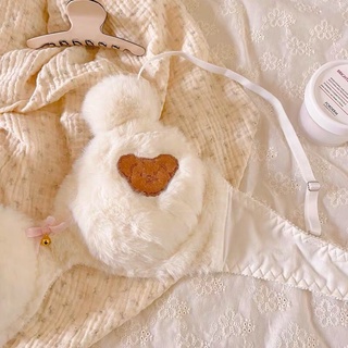 TEDDY SET - Set nội y gấu lông mềm