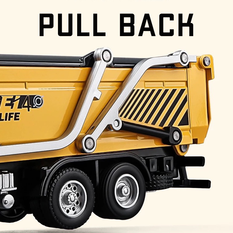 Mô Hình Xe Tải Bằng Hợp Kim Tỉ Lệ 1: 32 Có Đèn Và Âm Thanh Độc Đáo