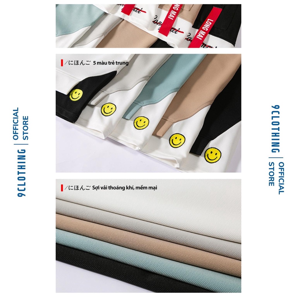 Áo phông nam streetwear, áo thun tay lỡ form rộng oversize phong cách đường phố Ulzzang mẫu phối khóa tay 2022 9CLOTHING