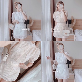 sét bộ xốp áo kèm chân váy A