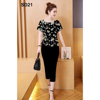 Set bộ đồ lửng nữ mặc nhà cực đep