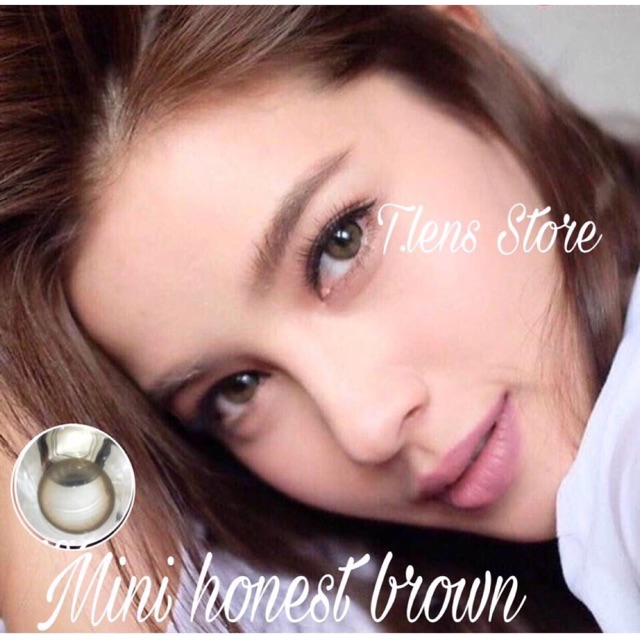 Kính áp tròng thái lan- mini honest brown lens