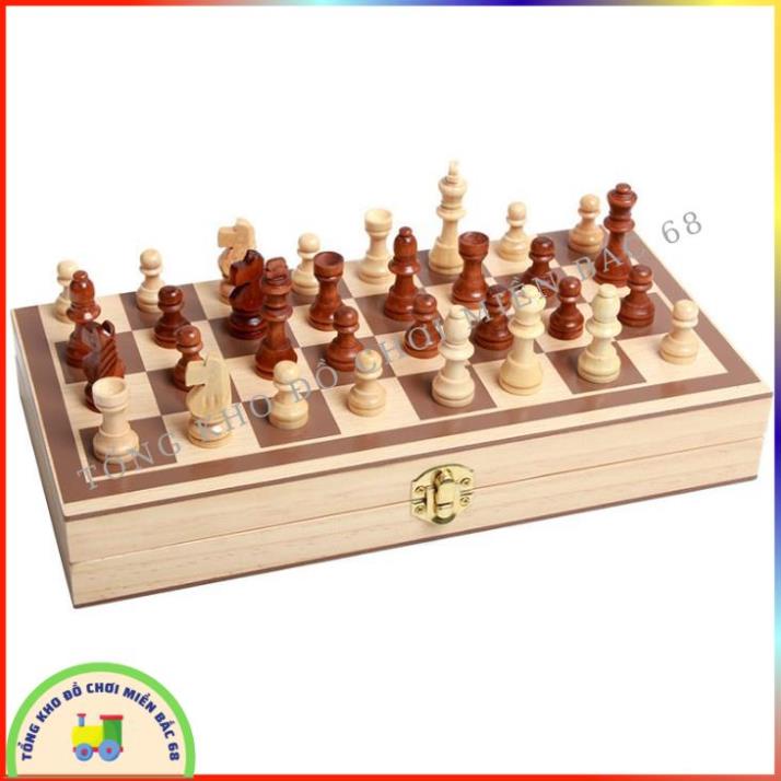 Đồ chơi cờ vua bằng gỗ sang trọng gọn nhẹ Đồ chơi thông minh cho mọi lứa tuổi
