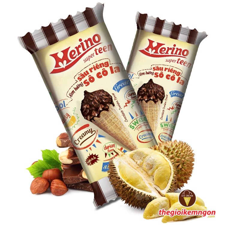 Kem ốc quế Merino Superteen 60g
