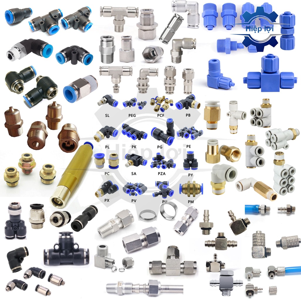 Khớp nối nhanh rửa xe đồng - khớp nối nhanh dây rửa xe cao áp - phụ kiện máy rửa xe đủ các loại ren