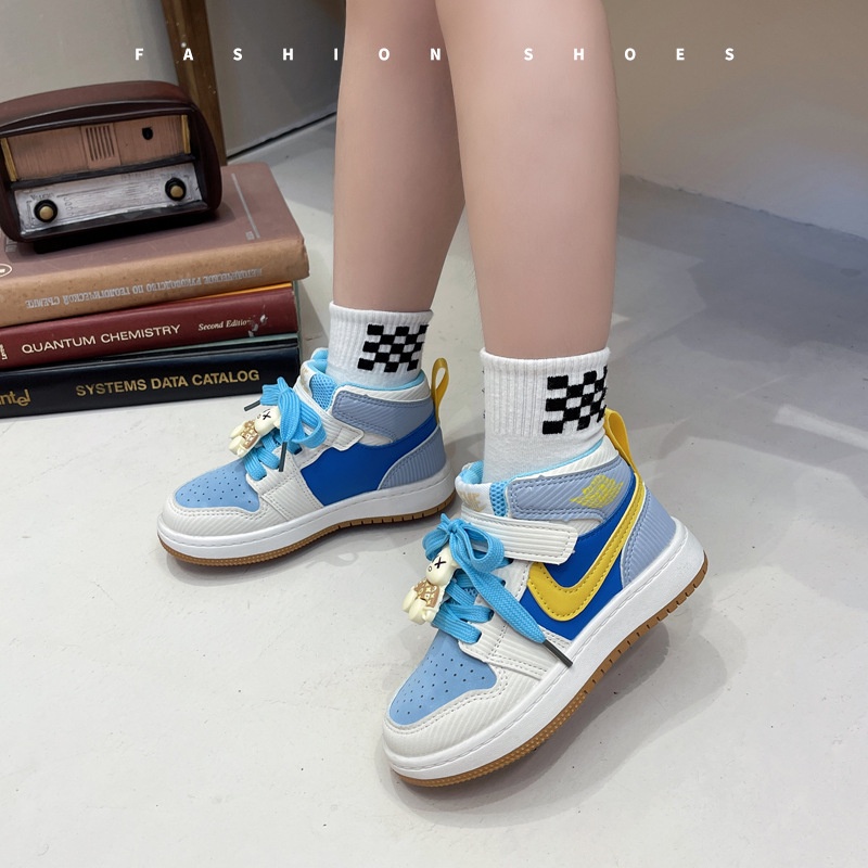 Children's sports shoes new trendy fashion girls' casual shoes middle and big boys' board shoes