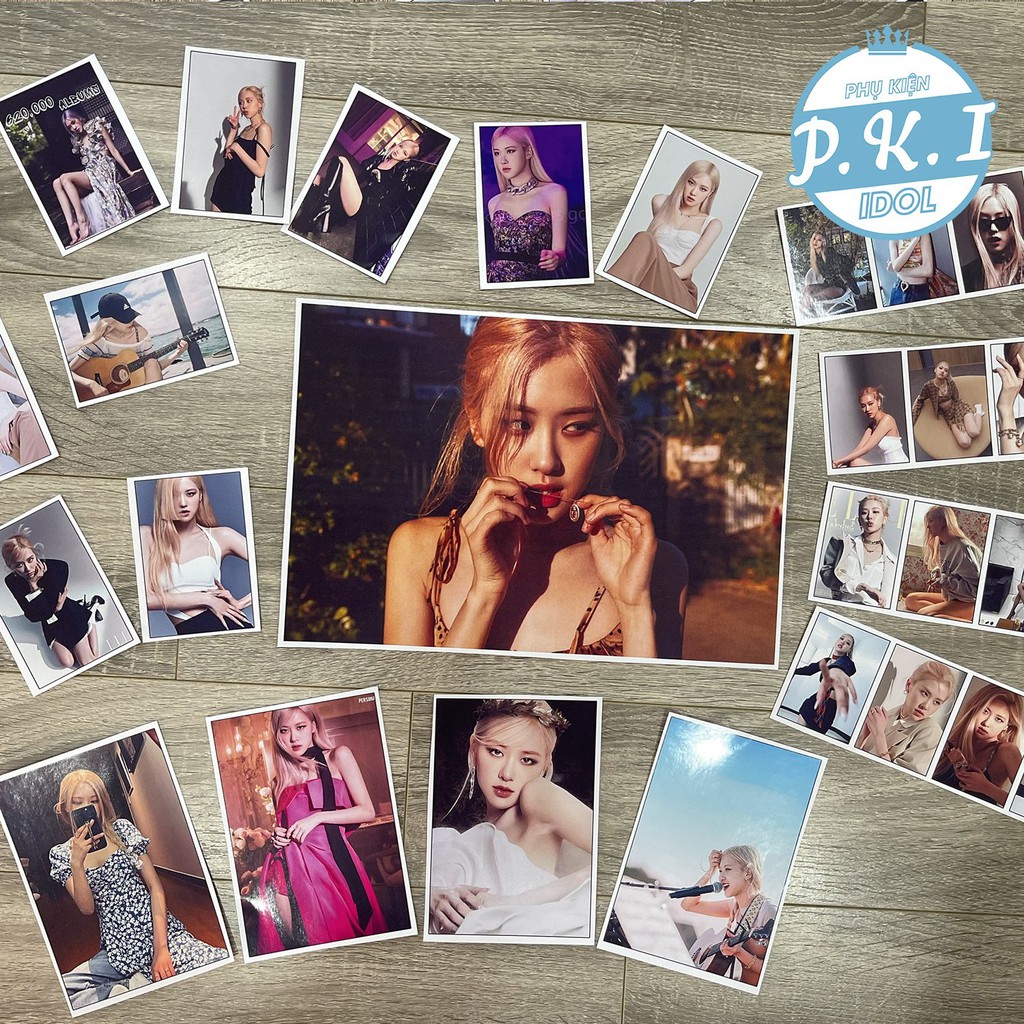 Bộ Sản Phẩm Rose Blackpink Combo Poster Và Card Cứng – QUÀ TẶNG KPOP