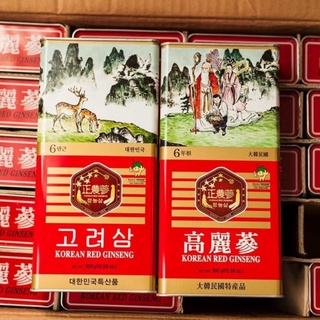 Hồng sâm khô hàn quốc 6 năm tuổi đóng trong hộp thiếc 300g