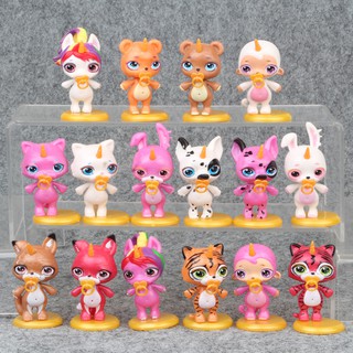Bộ 16 Mô Hình Poopsie Sparkly Critters Phiên Bản Kì Lân