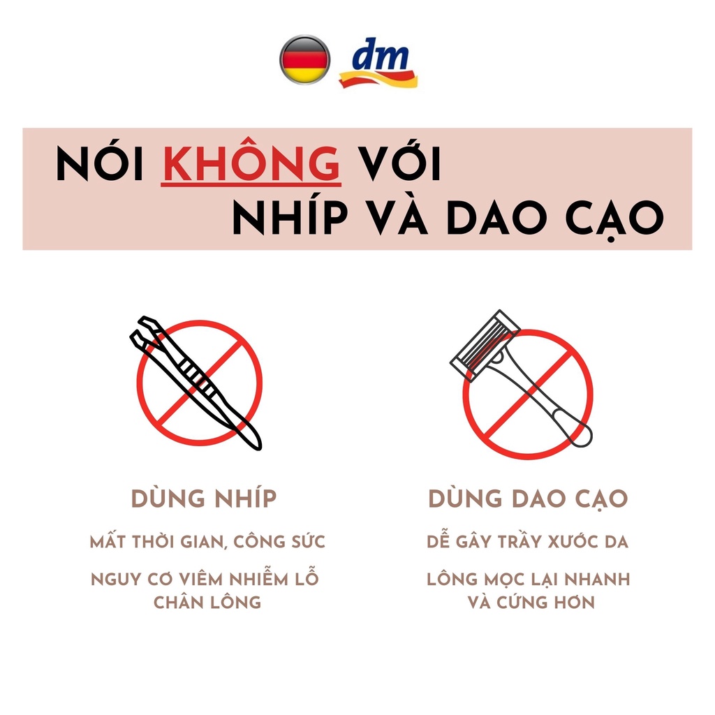 Kem tẩy wax lông BALEA tuýp 125ml dành cho da nhạy cảm - hàng nhập khẩu Đức