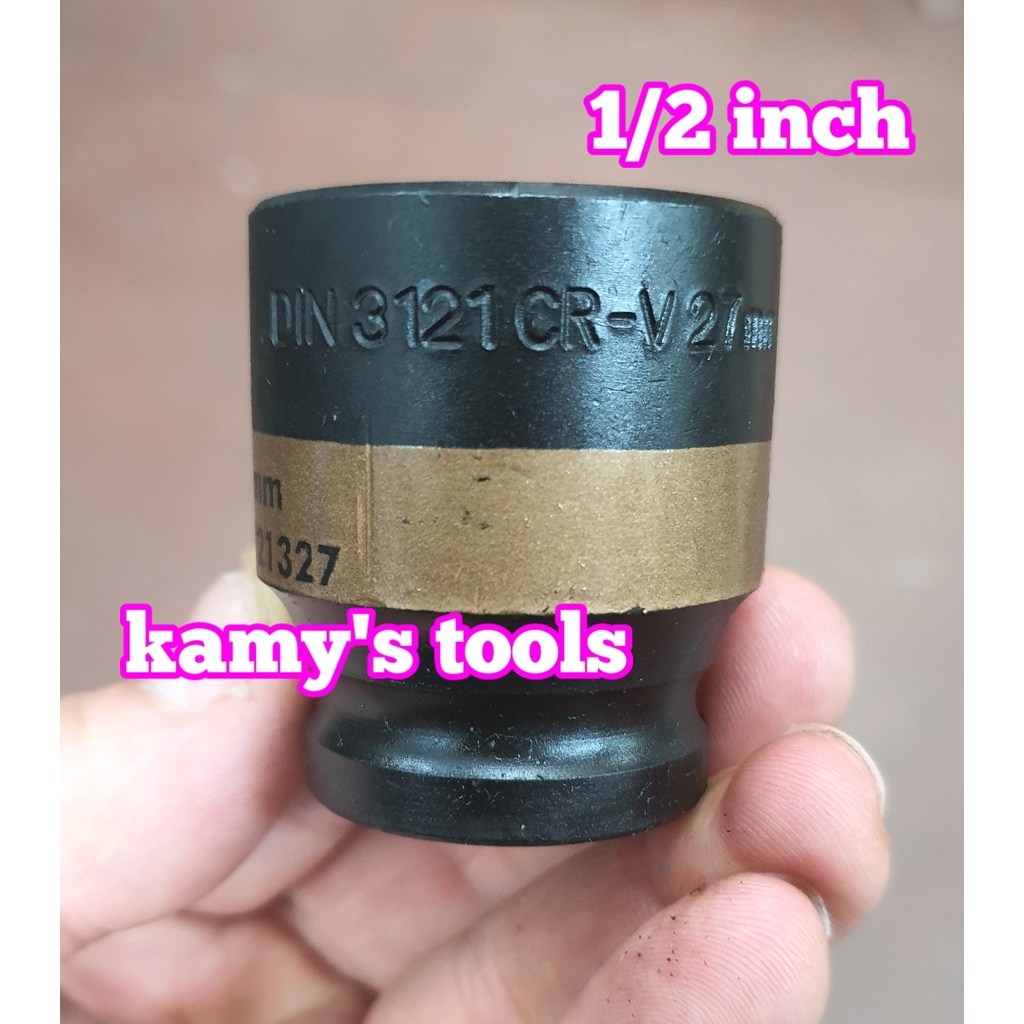 Đầu tuýp đen ngắn 1/2 inch 8-32mm lục giác hiệu LS