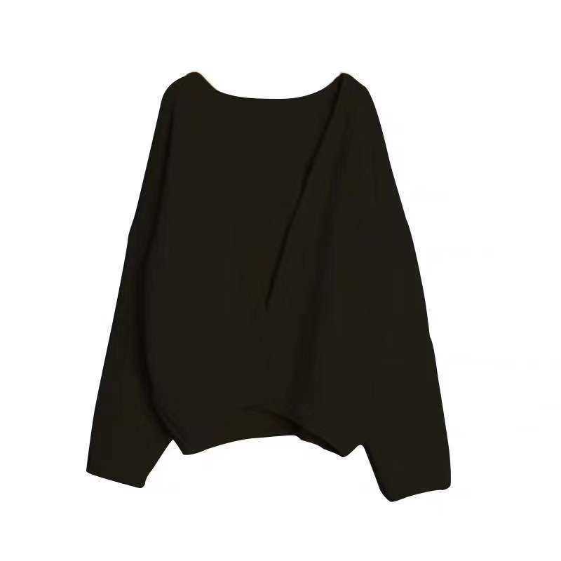 Áo khoác Cardigan dệt kim tay dài thiết kế dáng rộng thời trang