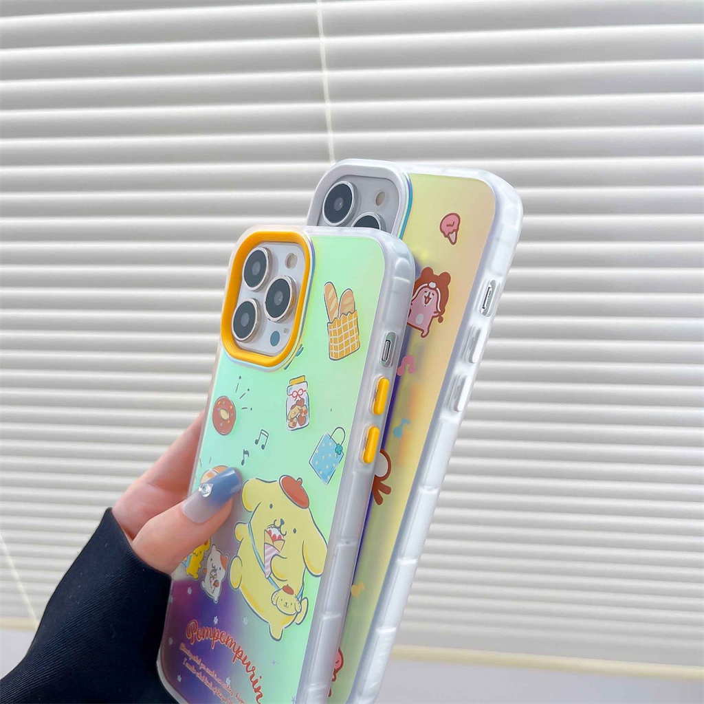 Ốp Điện Thoại Màu laser In Họa Tiết Hoạt Hình Chó kanahei Cho iphone 15 11 12 13 14 pro max i11 14 plus i14