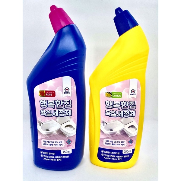 TẨY TOILET HÀN QUỐC Heangbokkanjip HƯƠNG CHANH VÀ HOA HỒNG 750ml
