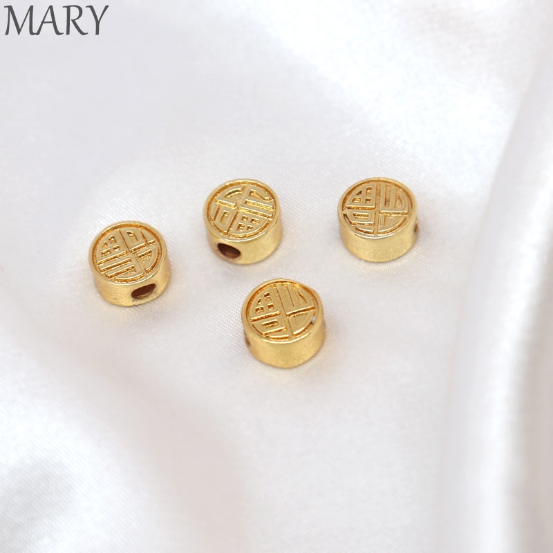 Hạt Xâu Làm Trang Sức Mạ Vàng 18K diy