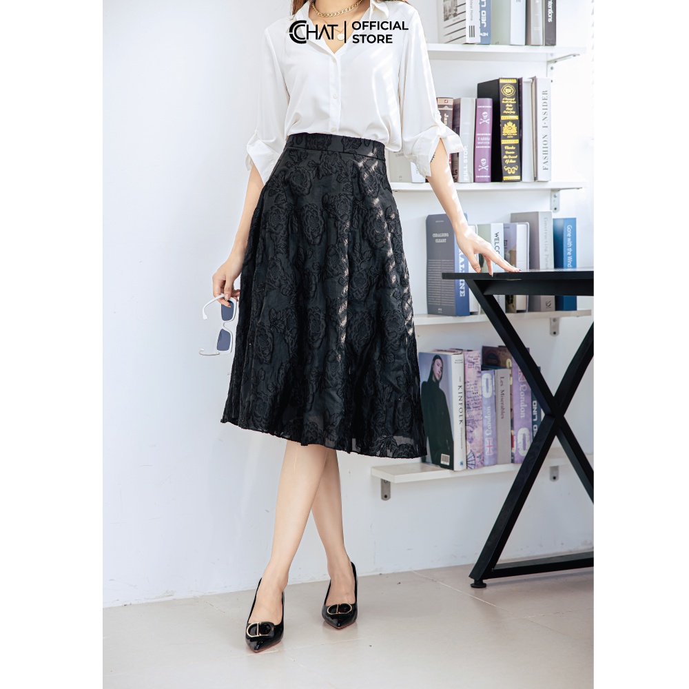 Chân váy oganza hoa nổi CCHAT | BigBuy360 - bigbuy360.vn