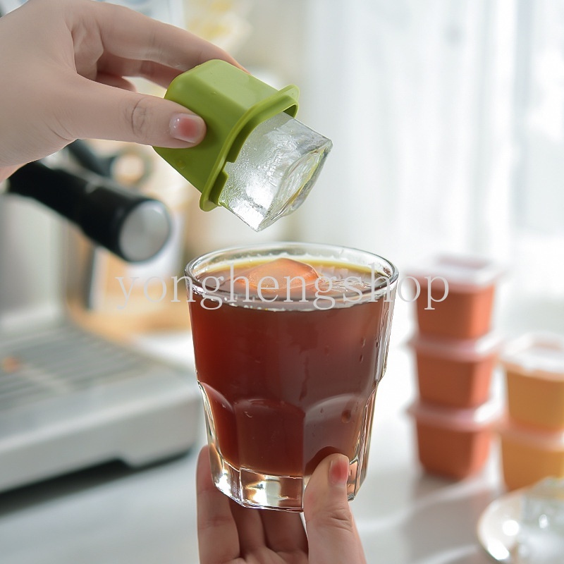 Khuôn Silicon Làm Đá Hình Vuông Dễ Thương Có Thể Tái Sử Dụng