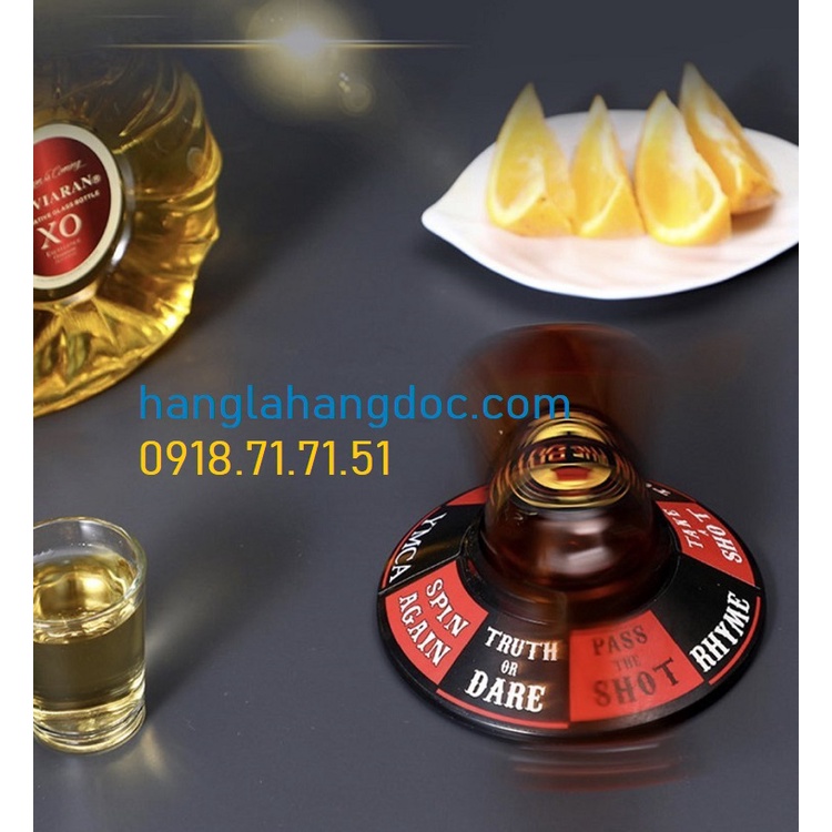 Chai bia xoay sát phạt, đồ chơi ăn nhậu quán bar, party vui nhộn theo mệnh lệnh