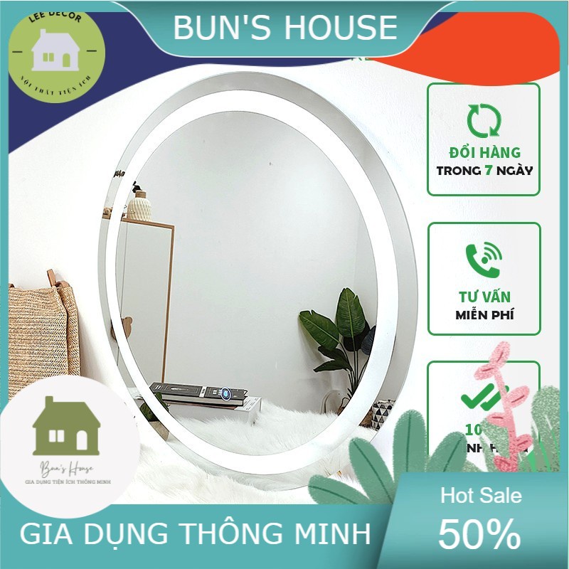 Gương Tròn Viền Led IGA Mirror O Hiện Đại Sang Trọng - GN22