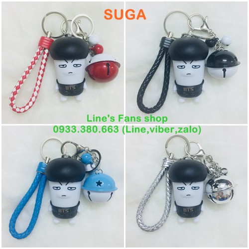 Móc khóa BTS (KM tặng Sticker & hình xăm BT21 BTS, khách chọn mẫu)