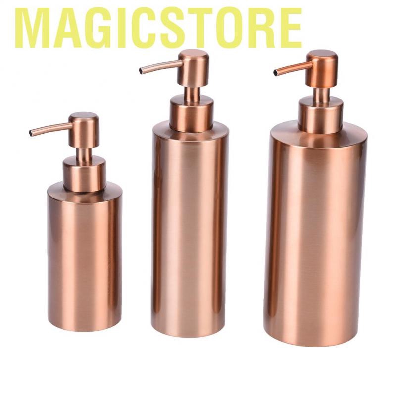 Magicstore Stainless Steel Kitchen Bathroom Countertop Hand Pump Liquid Soap Dispenser Lotion Bottle 350ML - intl
