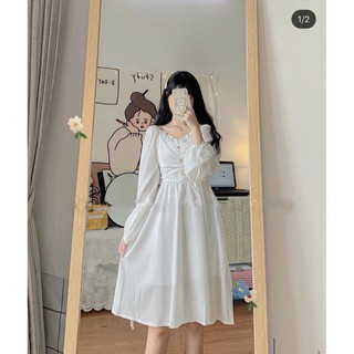 [FREESHIP]Váy công chúa rúm ngực sang trọng[Ảnh thật]