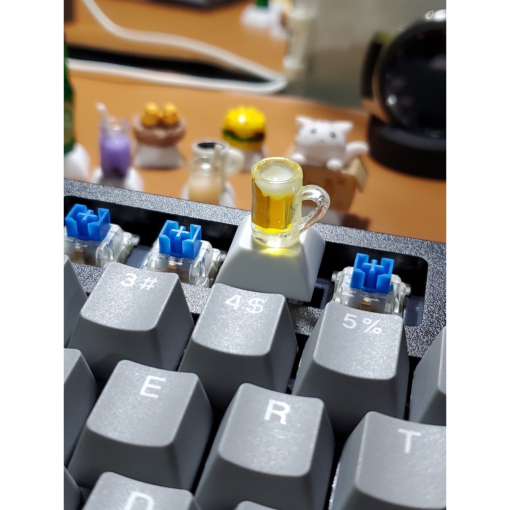 Keycap ly uống bia, nút bấm bàn phím cơ hình ly beer