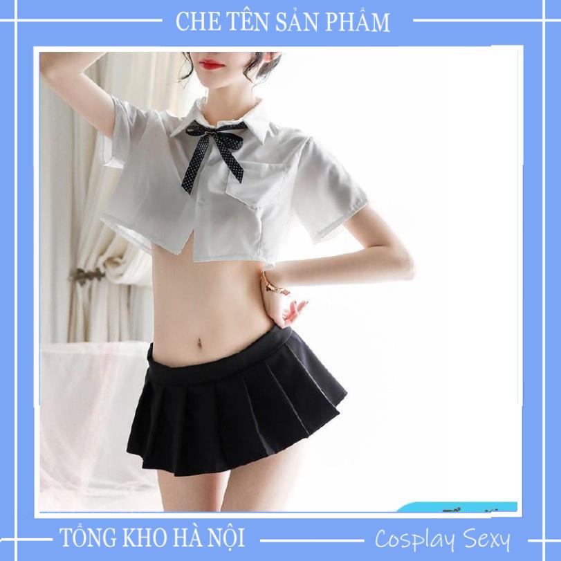 Cosplay Nữ Sinh Sexy Bộ Đồ ngủ Cosplay Anime Học Sinh Nhật Bản Gồm Áo Croptop Và Váy Ngủ Sexy - NS001 TKVN | BigBuy360 - bigbuy360.vn