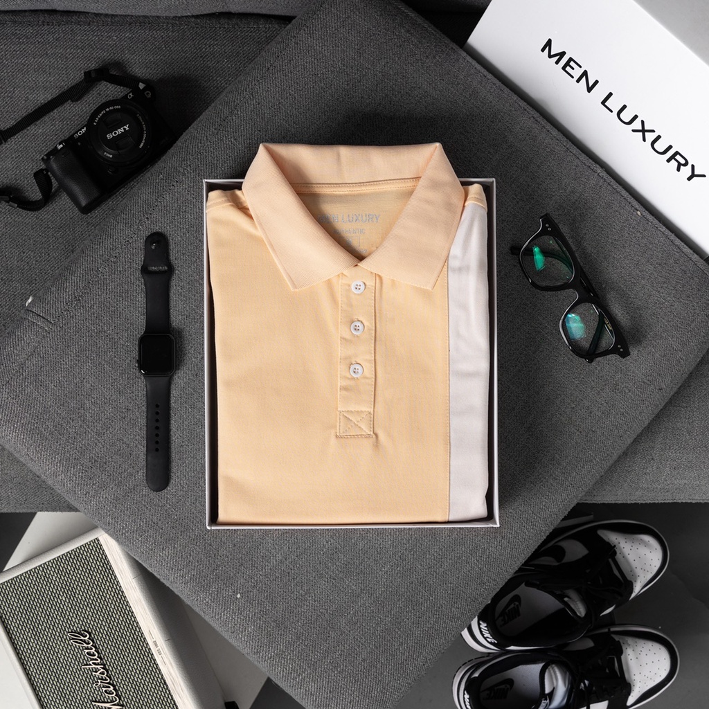 Áo thun Polo nam cổ bẻ MEN LUXURY vải cá sấu Cotton xuất xịn, chuẩn form,sang trọng-lịch lãm PL05- PL06