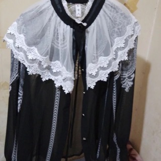 Sơ mi ren tiểu thư nơ <ORDER>