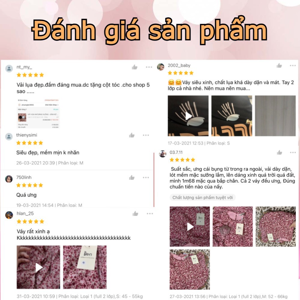 [Mã WAMT1505 giảm 10K đơn 0K] VÁY HOA NHÍ 2 LỚP - ĐẦM NỮ TAY BỒNG DÁNG SUÔNG A | BigBuy360 - bigbuy360.vn