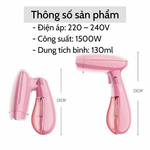 [SIÊU HOT] Bàn là hơi nước  Bàn ủi hơi nước cầm tay mini gấp gọn cao cấp Sokany du lịch công tác đa năng tiện lợi