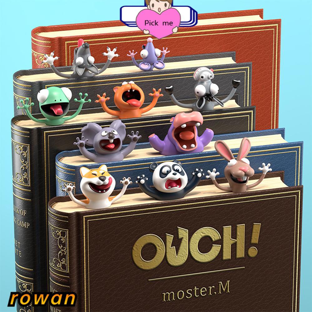 Thẻ đánh dấu trang sách hình động vật hoạt hình 3d vui nhộn sáng tạo