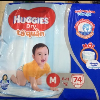 Bỉm Huggies quần Size M74/M40