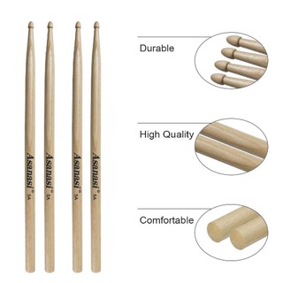 Dùi Trống Asanasi 5A Gỗ Hickory 16inch Dùi Trống Jazz Cao Cấp Cho Trống Acoustic Điện Tử Pad Tập