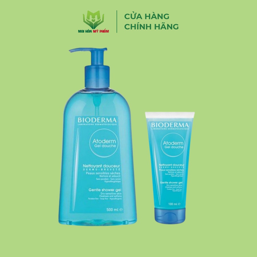 Gel Tắm Làm Dịu Và Bảo Vệ Da Khô, Nhạy Cảm Bioderma Atoderm Gel Douche 100ml - 500ml