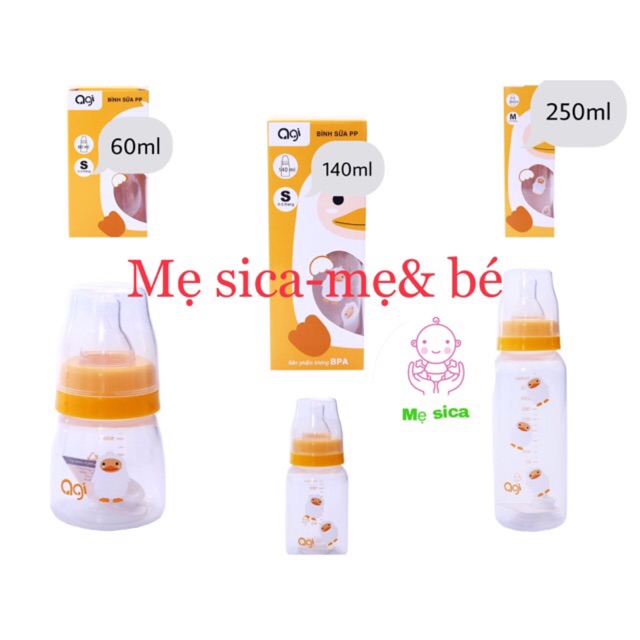 Bình sữa Agi PP PBA 60ml/120ml/240ml(mẫu mới)