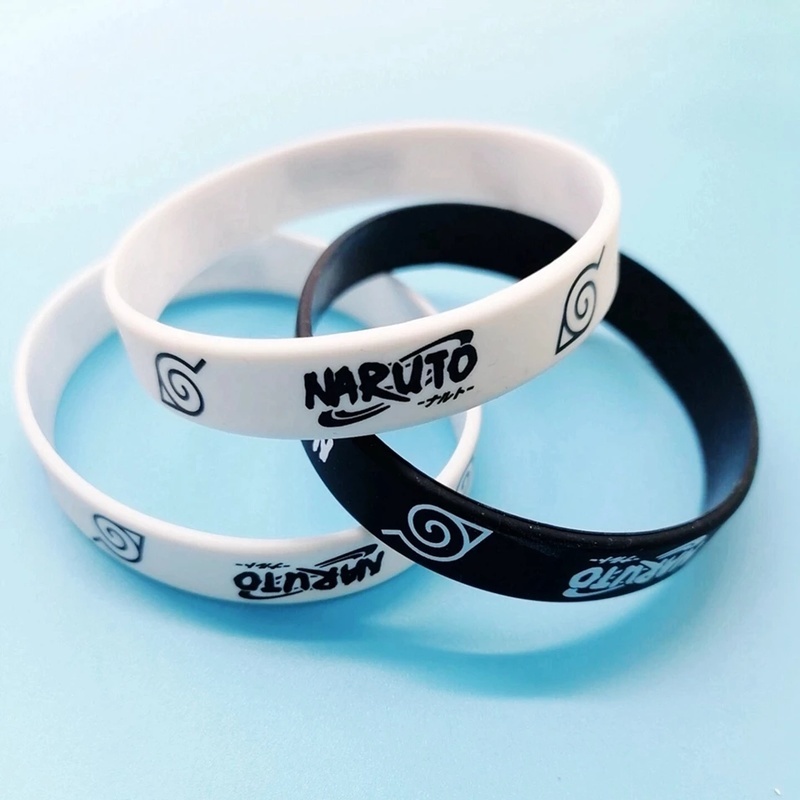 Vòng Đeo Tay Silicon Họa Tiết Anime Naruto NINJA 3 Kiểu