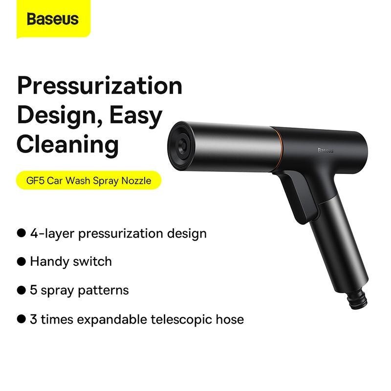 Vòi Rửa Xe Baseus GF5 Với 5 Chế Độ Phun Phù Hợp Rửa Ô TÔ Tưới Cây Làm Sạch Sân Vườn - TopLink