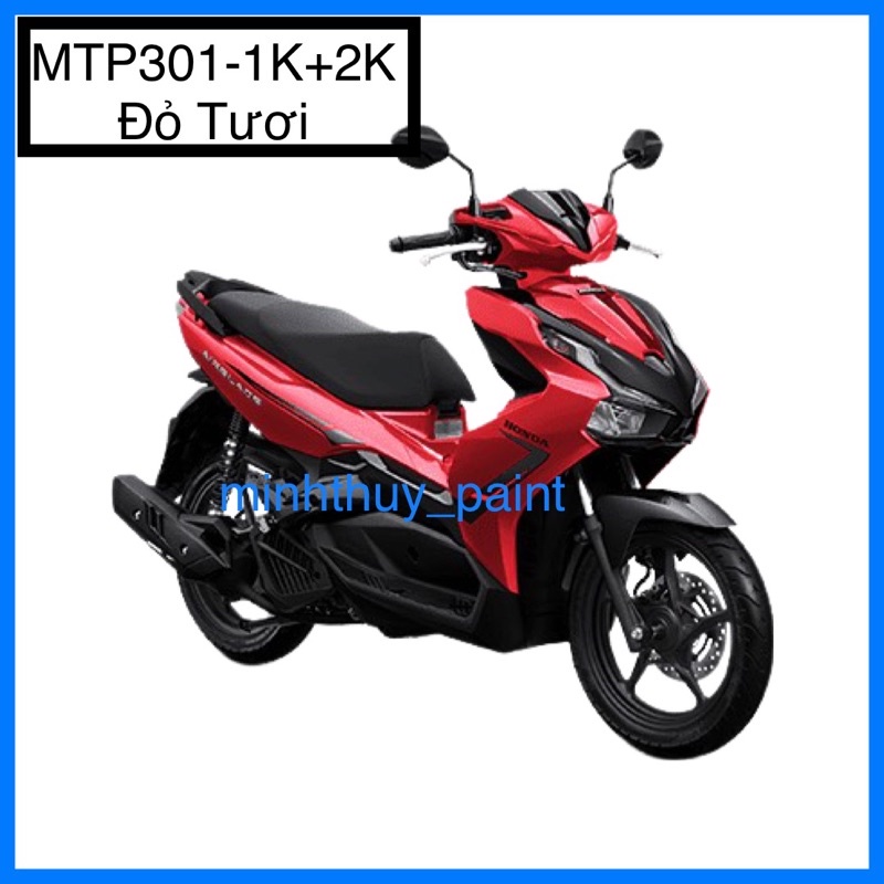 Sơn xe máy Honda Air Blade màu Đỏ tươi MTP301-1K và MCP301-2K Ultra Motorcycle Colors