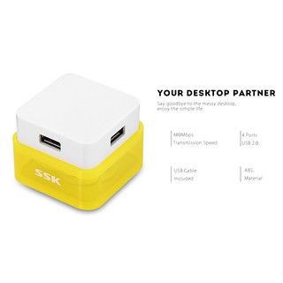 HUB USB 4 CỔNG SSK SHU 020